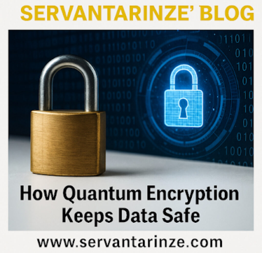 How quantum encryption protects sensitive data using unbreakable quantum security.