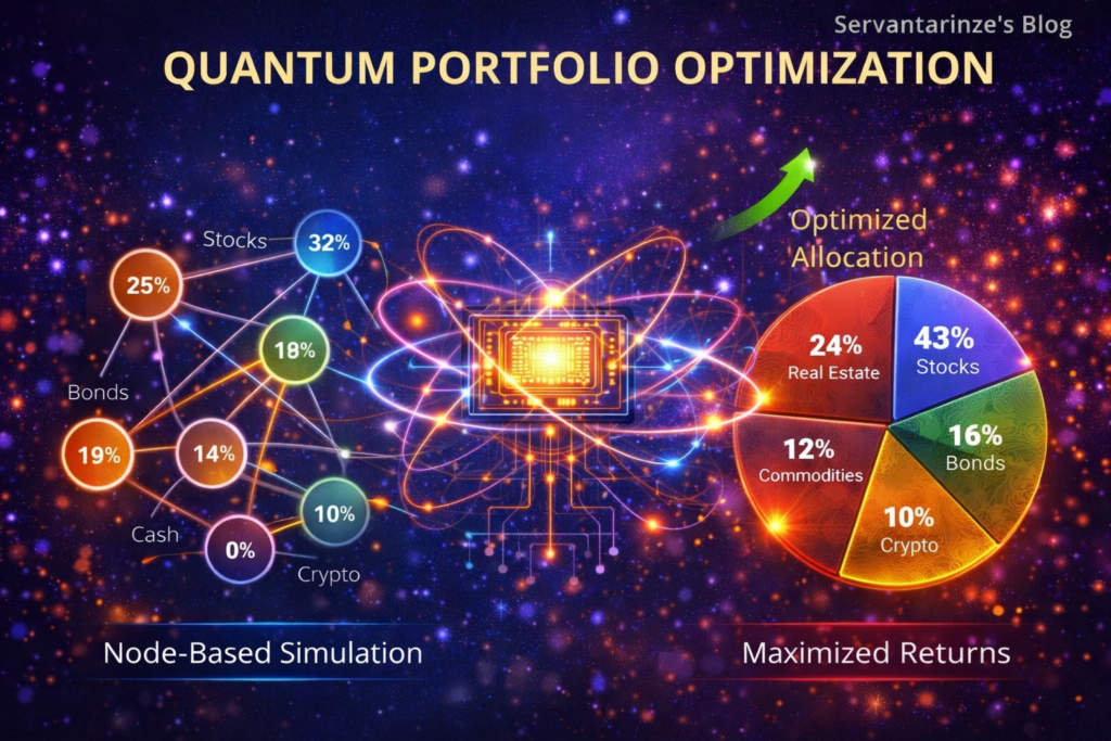 Quantum portfolio optimization using qubits to improve asset allocation and investment returns