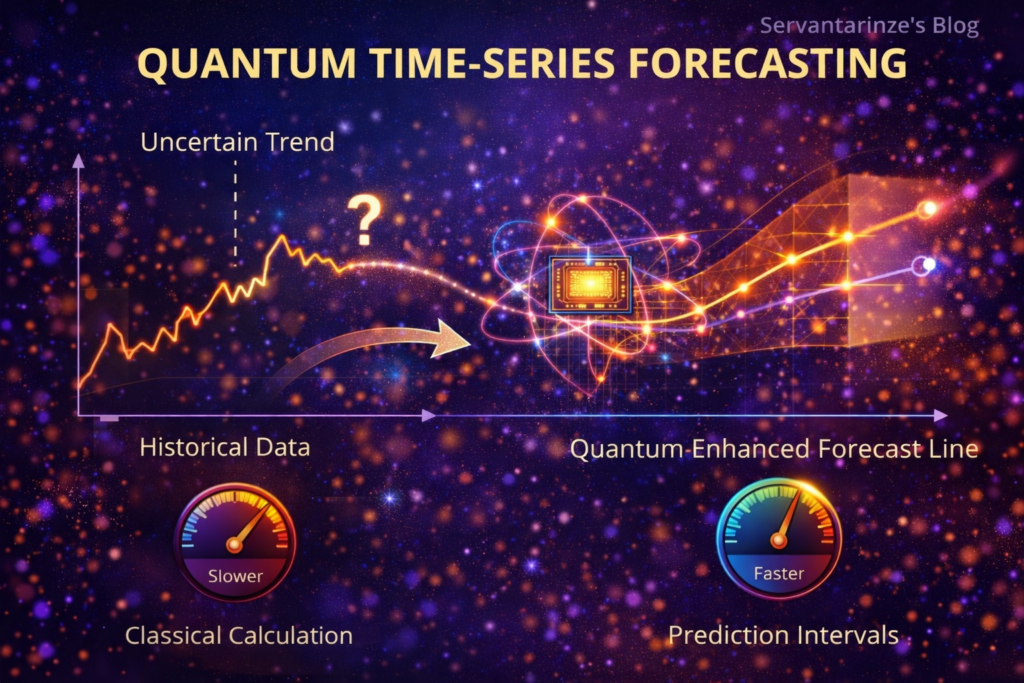 Quantum time-series forecasting improves market predictions by processing historical data and uncertainty faster