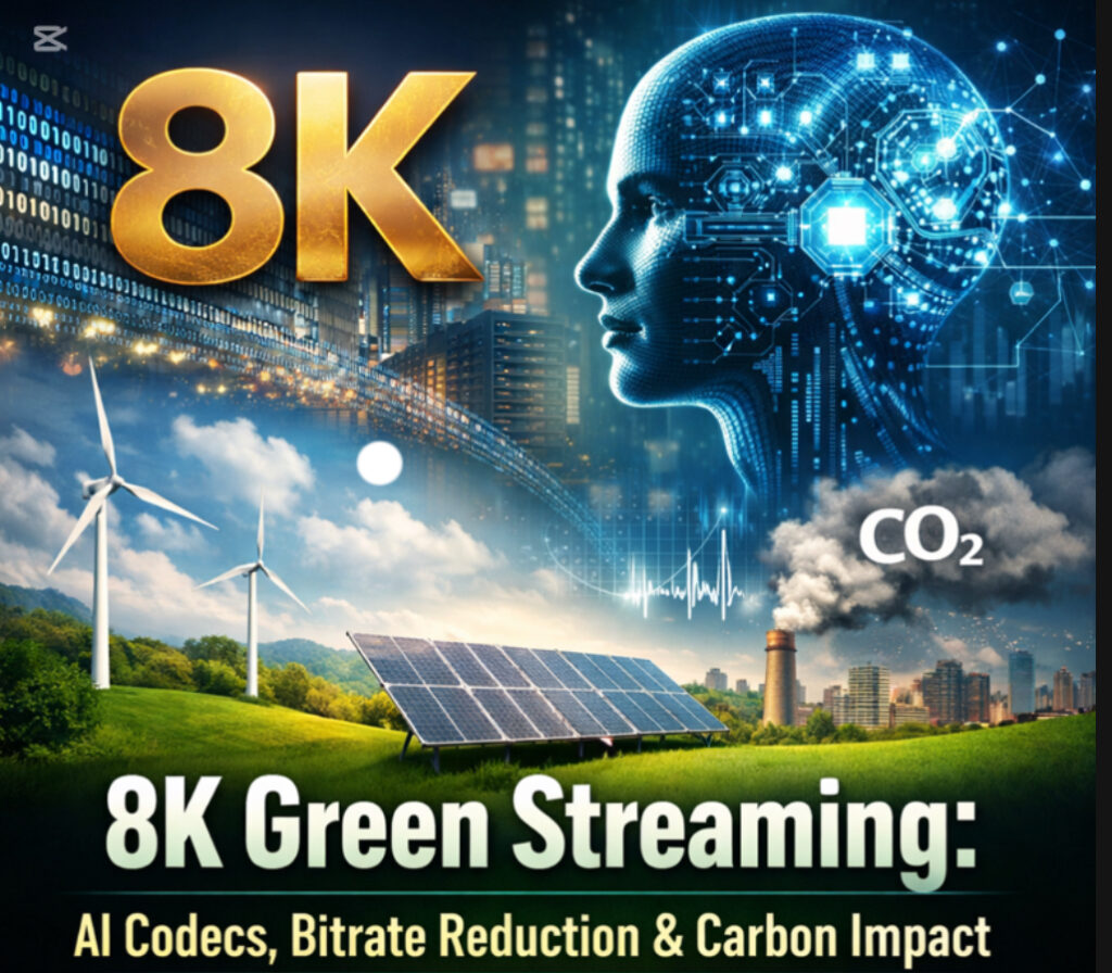 AI codecs reducing bitrate and carbon emissions in 8K video streaming infrastructure
